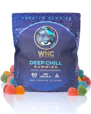 WNC: Deep Chill 25mg THC + 75mg CBD Gummies