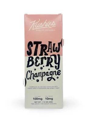 Kushies: Strawberry Champagne THC Chocolate Bar