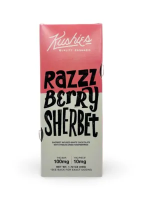 Kushies: Razzzberry Sherbet THC Chocolate Bar