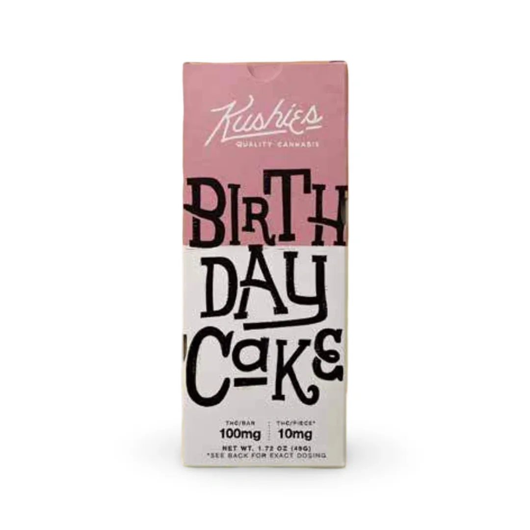 Kushies: Birthday Cake THC Chocolate Bar