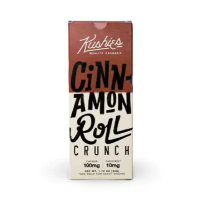Kushies: Cinnamon Roll Crunch THC Chocolate Bar