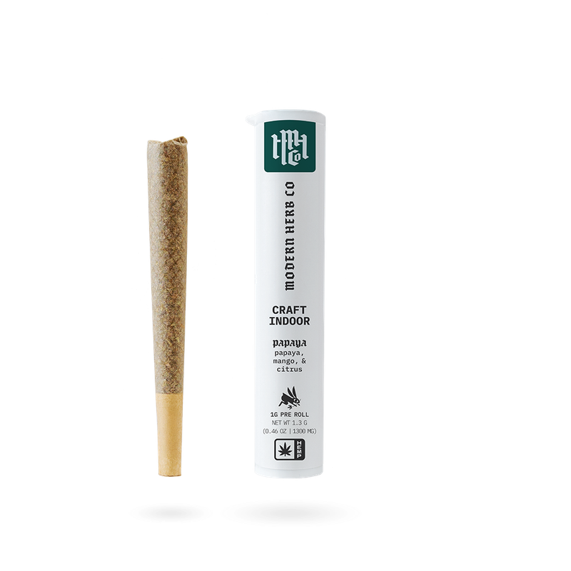 Modern Herb Co: Papaya Indica THCa Pre-Roll - 1g