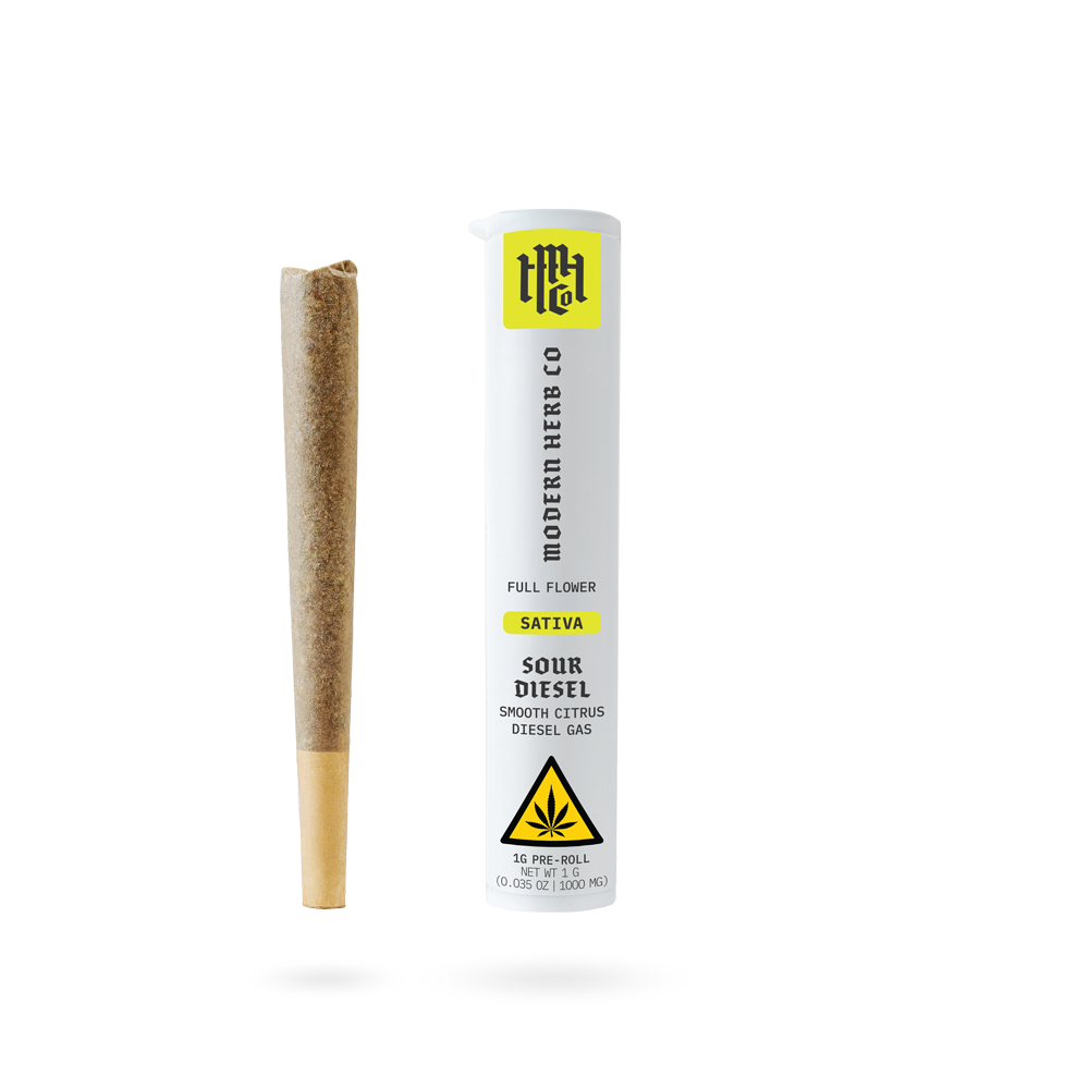 Modern Herb Co: Sour Diesel Sativa THCa Pre-Roll - 1g