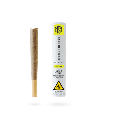 Modern Herb Co: Sour Diesel Sativa THCa Pre-Roll - 1g