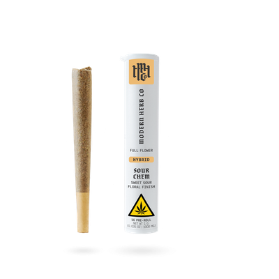Modern Herb Co: Sour Chem Hybrid THCa Pre-Roll - 1g