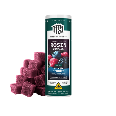 Modern Herb Co: Mixed Berries Indica Live Rosin Gummies - 30ct