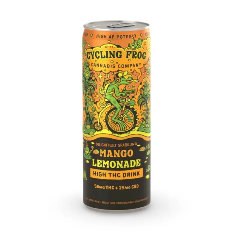 Cycling Frog: THC + CBD Mango Lemonade Seltzer