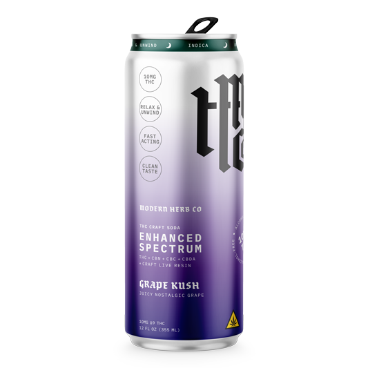 Modern Herb Co: Grape Kush 10mg THC Soda - 4pk