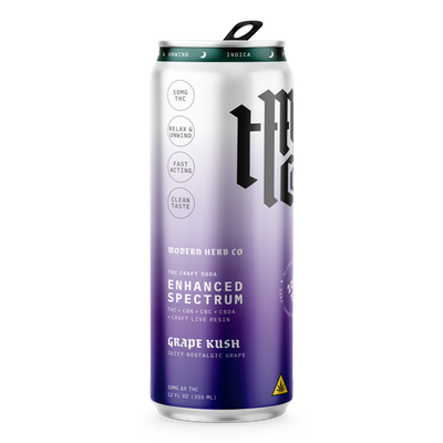 Modern Herb Co: Grape Kush 10mg THC Soda - 4pk