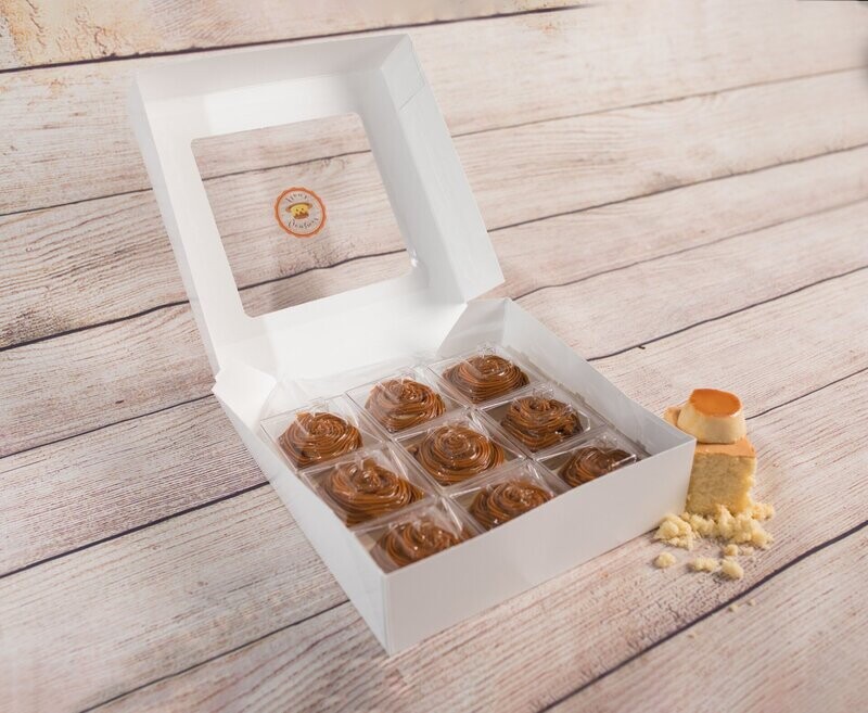 (9) Mini Vanilla Cake  Flan Cinco Leche