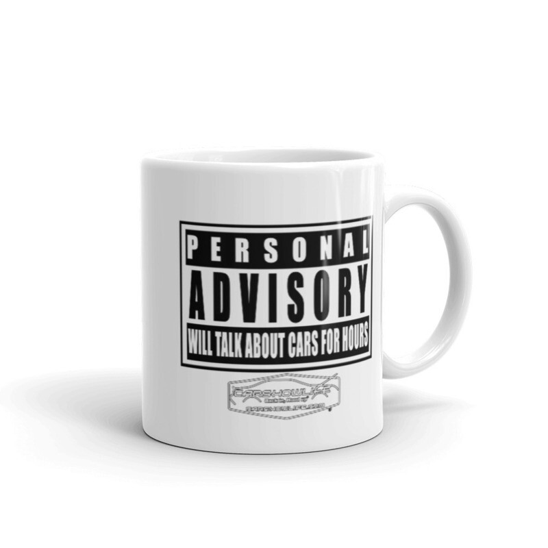Personal Advisory Warning White Glossy Mug