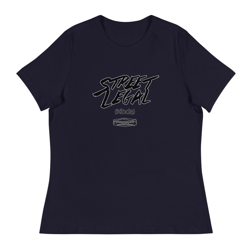 Street Legal (Kinda) Women&#39;s T-Shirt, Color: Navy, Size: S