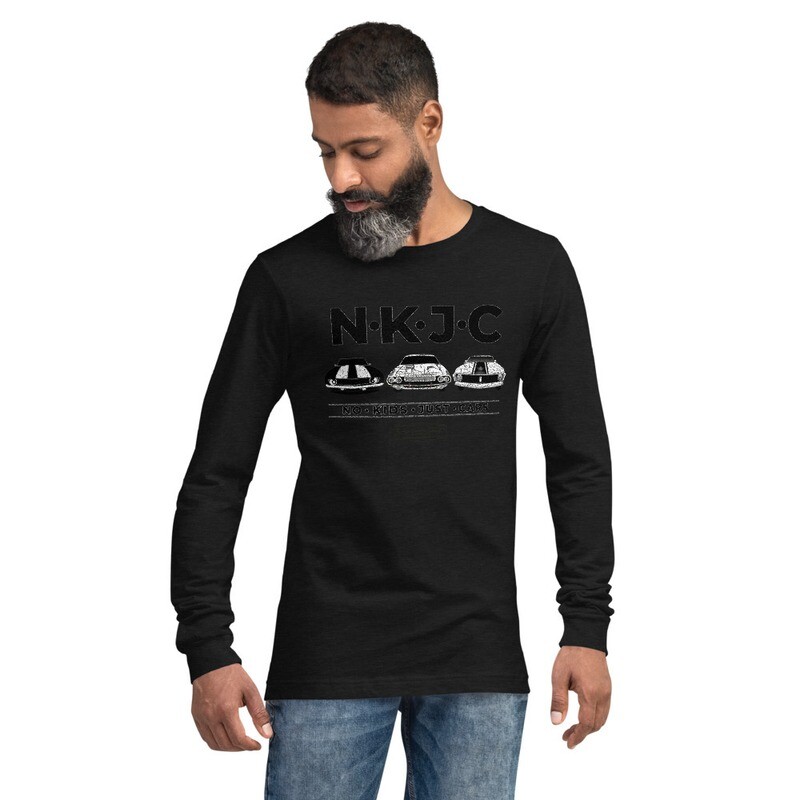 No Kids Just Cars Unisex Long Sleeve Tee