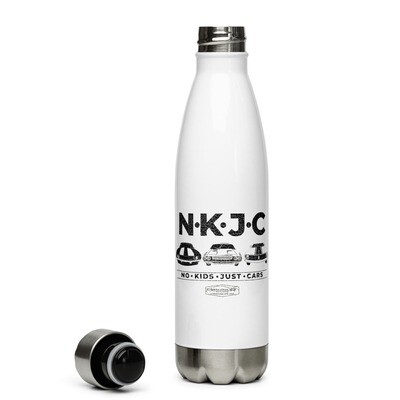 No Kids Just Cars Stainless Steel Water Bottle