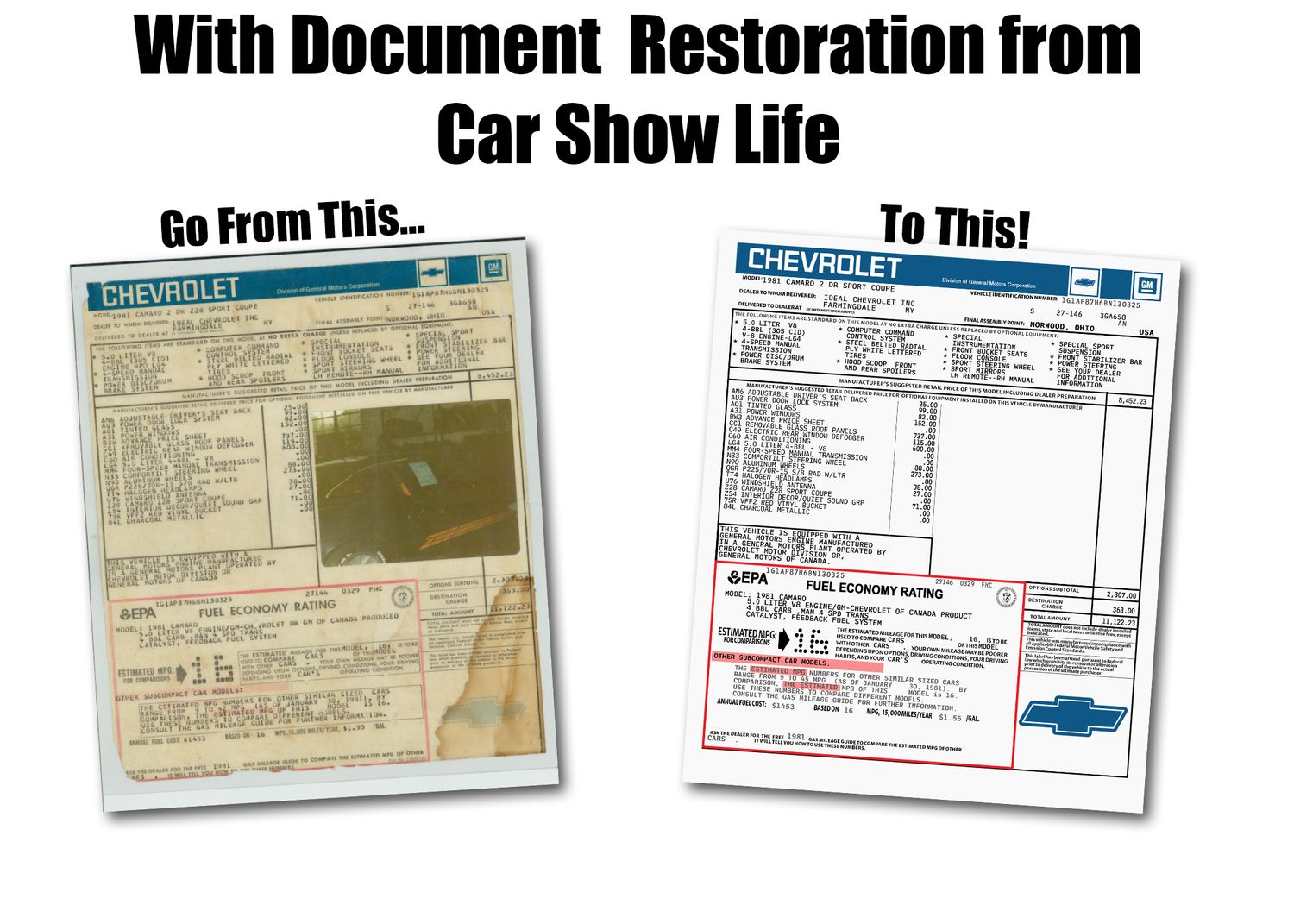 Document Restoration
