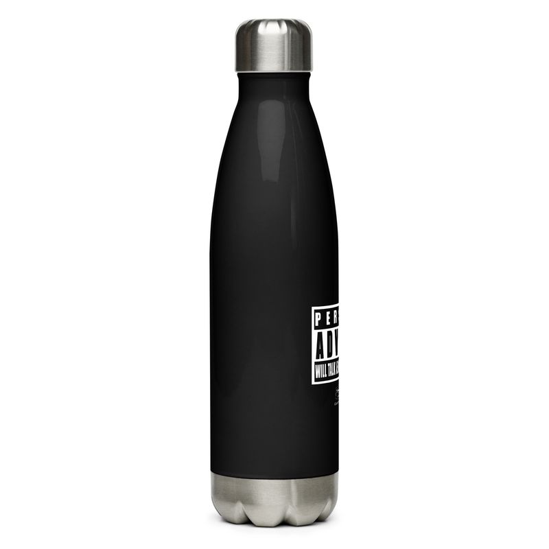 Personal Advisory Warning: Will Talk About Cars For Hours Stainless steel water bottle