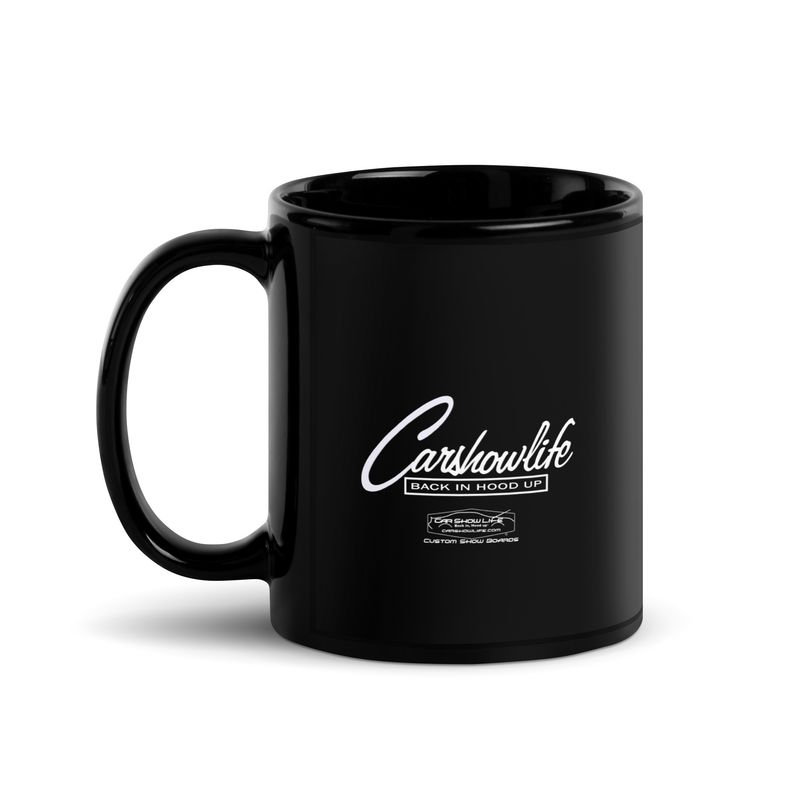 Car Show Life Script 01 Black Glossy Mug