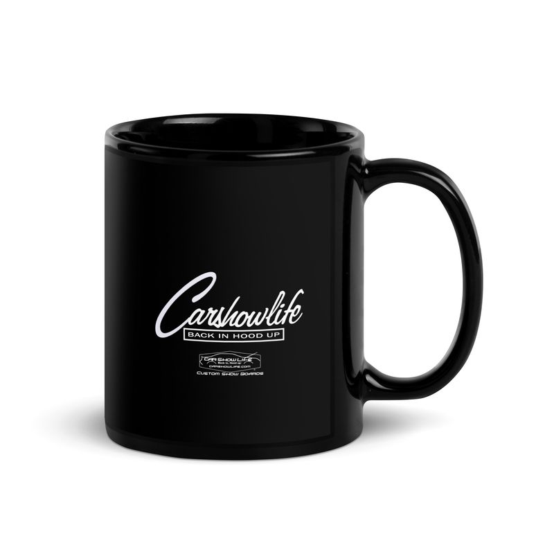 Car Show Life Script 01 Black Glossy Mug