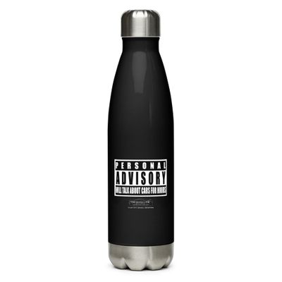 Personal Advisory Warning Stainless steel water bottle