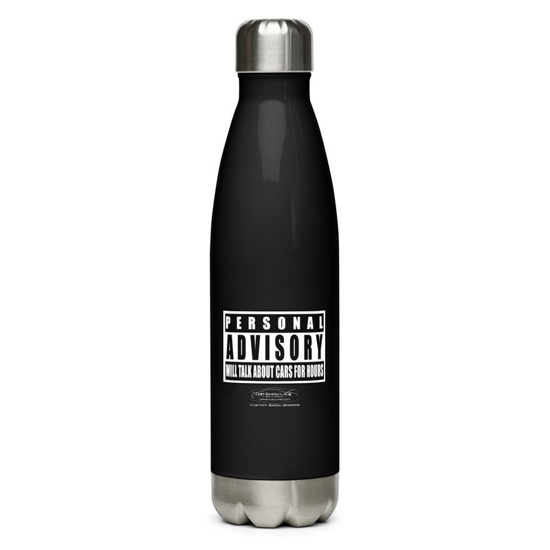 Personal Advisory Warning Stainless steel water bottle