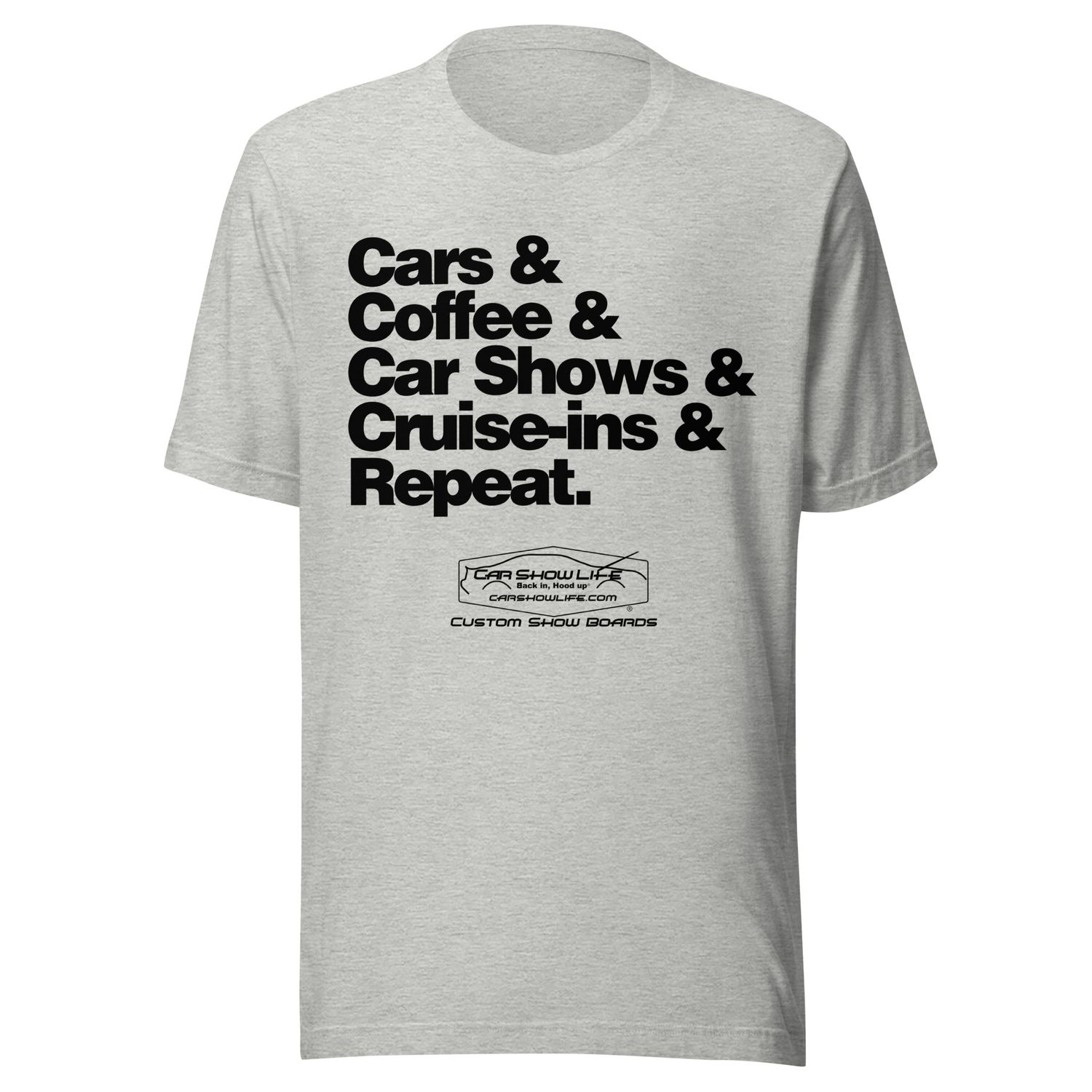 Cars And Coffee And Car Shows Unisex t-shirt
