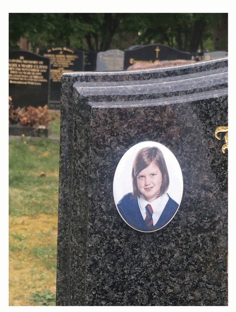 Memorial photo plaque
