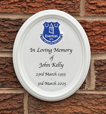 Everton Memorial Plaque