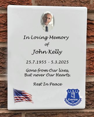 Everton Memorial Plaque