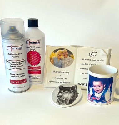 Sublimation Coatings. Aerosol or Waterbase