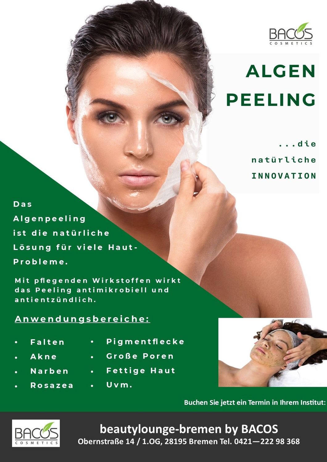 BACOS ALGEN PEELING  Profi Paket 2 für 5 bis 10 Anwendungen (nur Peeling)