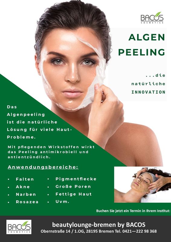 BACOS ALGEN PEELING Profi Paket 1 für 5 bis 10 Anwendungen BACOS ALGEN PEELING Profi Paket 1 für 5 bis 10 Anwendungen