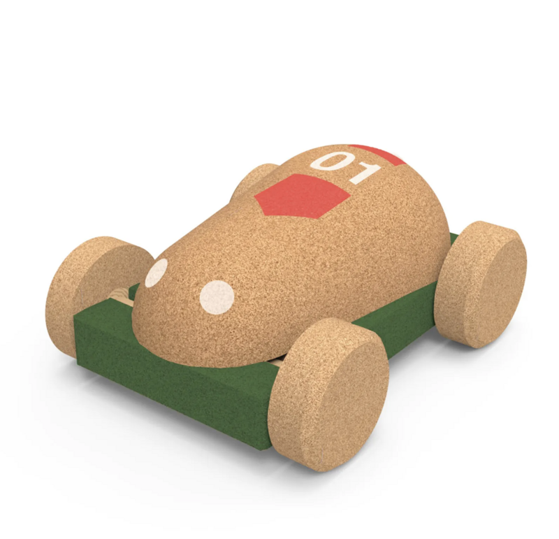 Kurken auto Elou-duurzaam speelgoed-Mr.Teddybeer