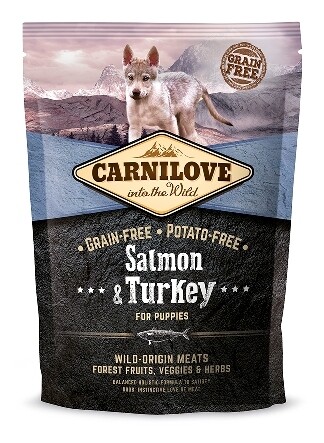 Carnilove - hond - puppy zalm & kalkoen 1,5kg Carnilove - hond - puppy zalm & kalkoen 1,5kg