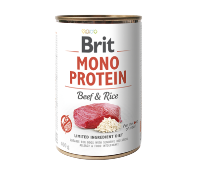 Brit Mono Protein Runds & Rijst 400 g