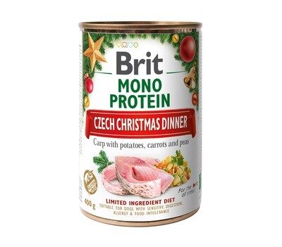 Brit Kerstdiner Hond - mono protein 400 gr