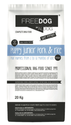Freedog - Puppy junior pork & rice M 20 kg