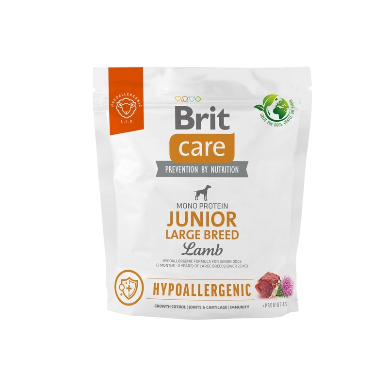 Brit Care Junior Large Breed Lam & Rijst 1kg Brit Care Junior Large Breed Lam & Rijst 1kg