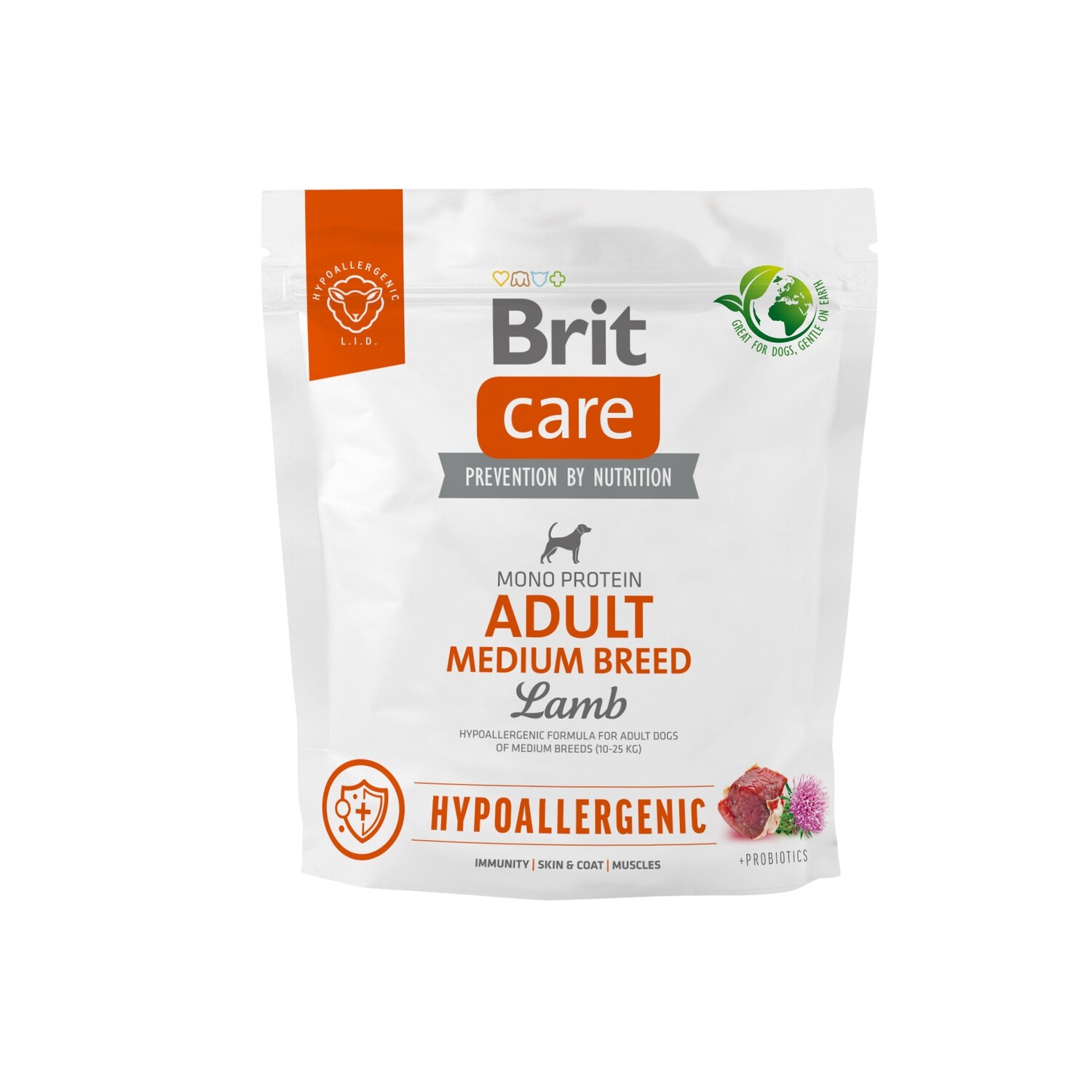 Brit Care Adult Medium Breed Lam & Rijst 1kg