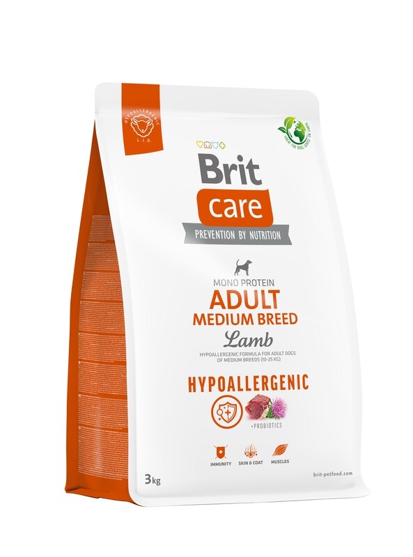 Brit Care Adult Medium Breed Lam & Rijst 3kg Brit Care Adult Medium Breed Lam & Rijst 3kg