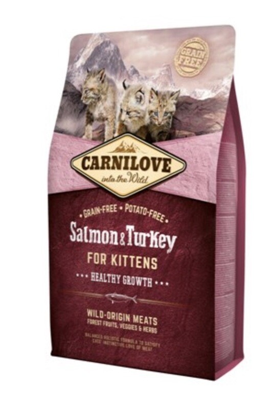 Carnilove Kitten Zalm & Kalkoen 2kg Carnilove Kitten Zalm & Kalkoen 2kg