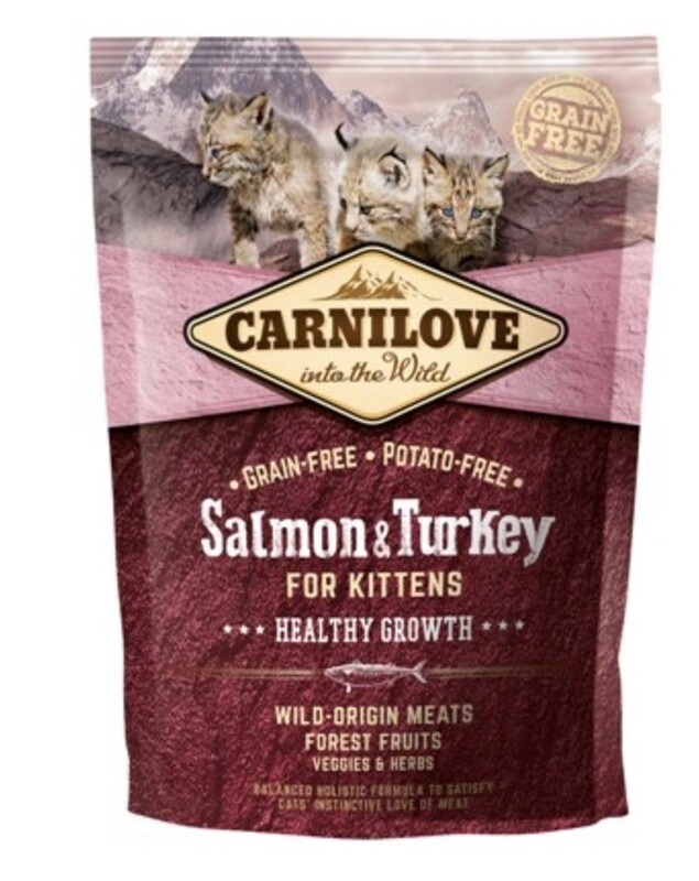 Carnilove Kitten Zalm & Kalkoen 400gr Carnilove Kitten Zalm & Kalkoen 400gr