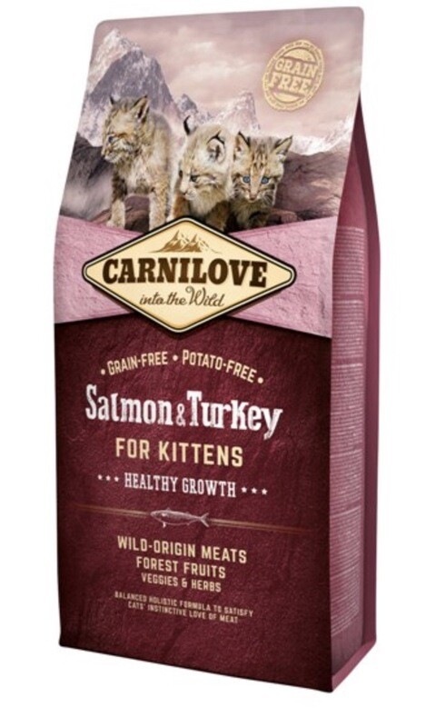 Carnilove Kitten Zalm & Kalkoen 6kg Carnilove Kitten Zalm & Kalkoen 6kg