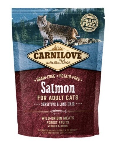 Carnilove Kat Zalm - Sensitive en Lang Haar 400gr Carnilove Kat Zalm - Sensitive en Lang Haar 400gr