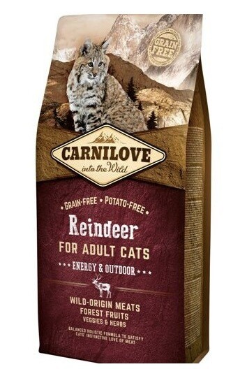 Carnilove Kat Rendier - Energie & Outdoor 6kg Carnilove Kat Rendier - Energie & Outdoor 6kg
