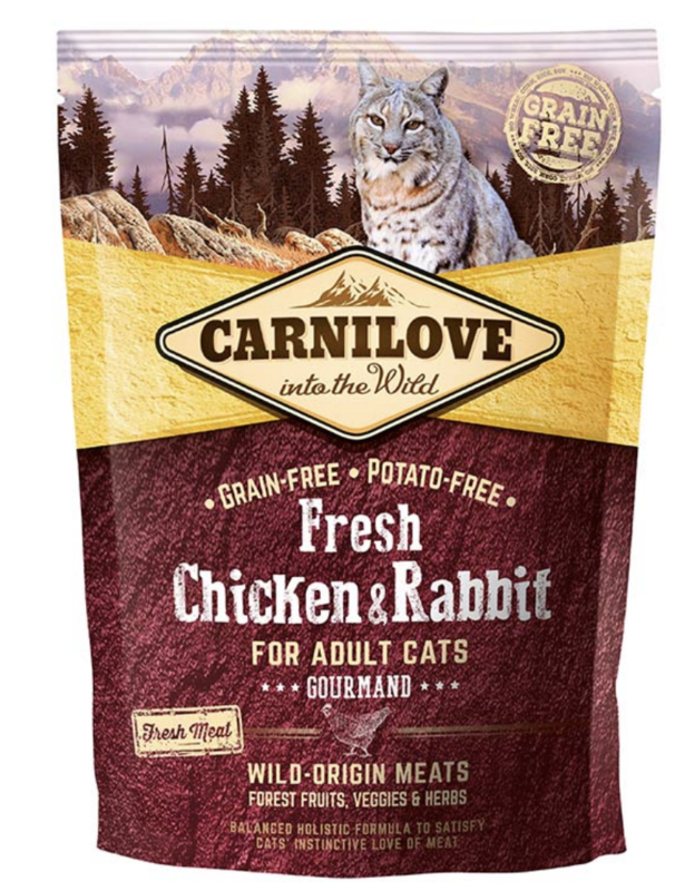 Carnilove Kat Fresh Kip & Konijn 400gr Carnilove Kat Fresh Kip & Konijn 400gr