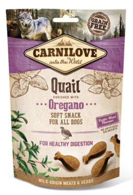5 x Carnilove Soft Snack Kwartel en Oregano 200gr