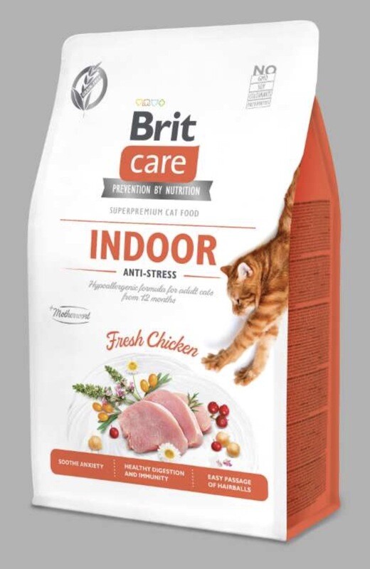 Brit Care kat - Graanvrij - binnenhuiskat anti-stress 7kg Brit Care kat - Graanvrij - binnenhuiskat anti-stress 7kg