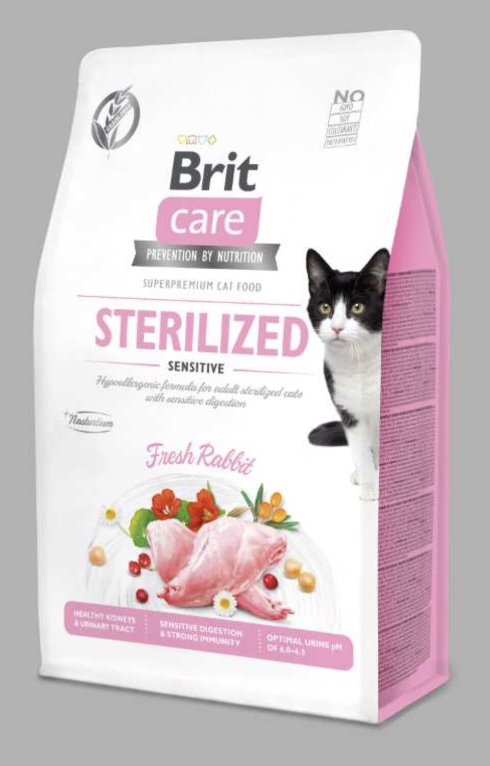 Brit Care Cat - Graanvrij - Gesteriliseerde katten - gevoelige spijsvertering 2kg