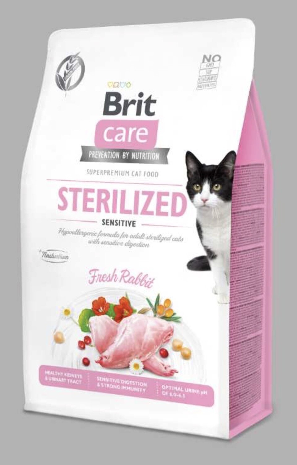 Brit Care kat - Graanvrij - Gesteriliseerde katten - gevoelige spijsvertering 2kg Brit Care kat - Graanvrij - Gesteriliseerde katten - gevoelige spijsvertering 2kg