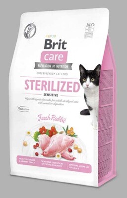 Brit Care Cat - Graanvrij - Gesteriliseerde katten - gevoelige spijsvertering 400gr
